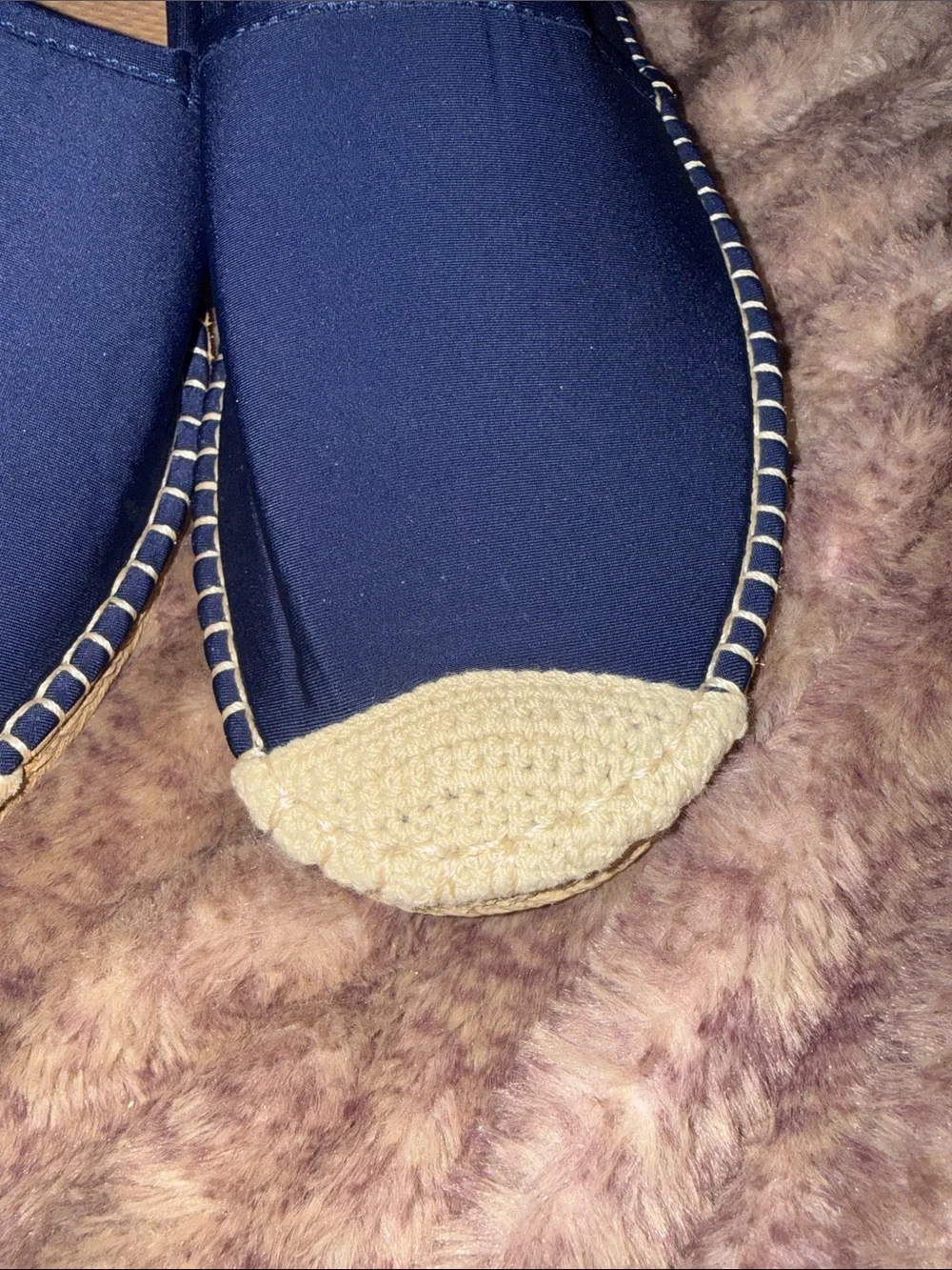 Sea Star waterproof espadrilles. Navy. Size 10. NWT